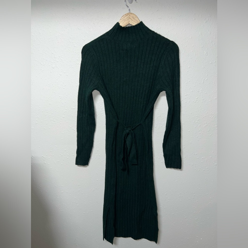William‎ Rast Green Ribbed Bodycon Dress - Picture 2 of 6
